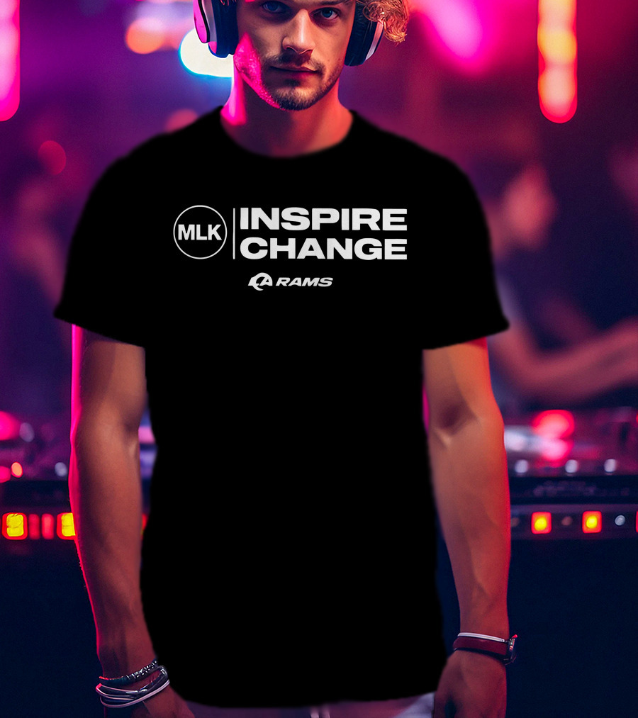 MLK Inspire Change Rams T-Shirt