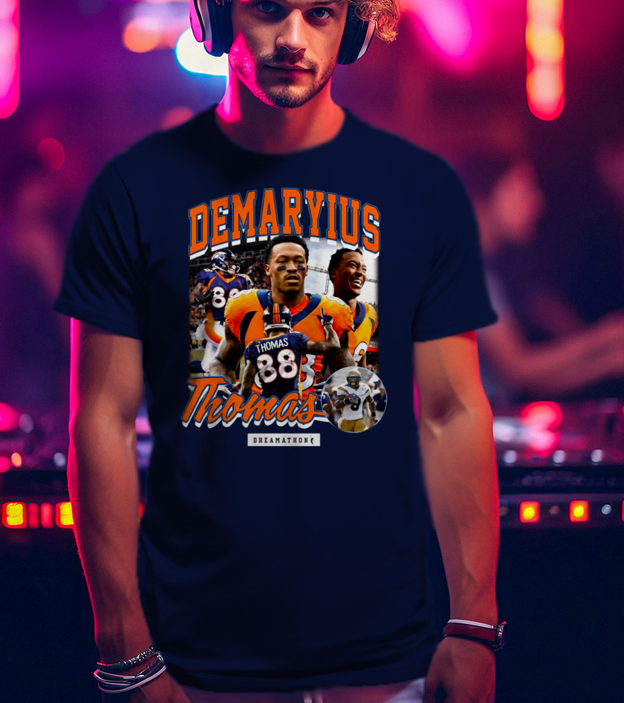 Von Miller Demaryius Thomas Dreamathon Denver Broncos Tribute 88 T-Shirt