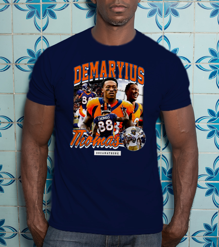 Von Miller Demaryius Thomas Dreamathon Denver Broncos Tribute 88 T-Shirt