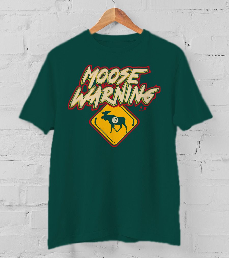 Moose Warning 17 Marcus Foligno T-Shirt