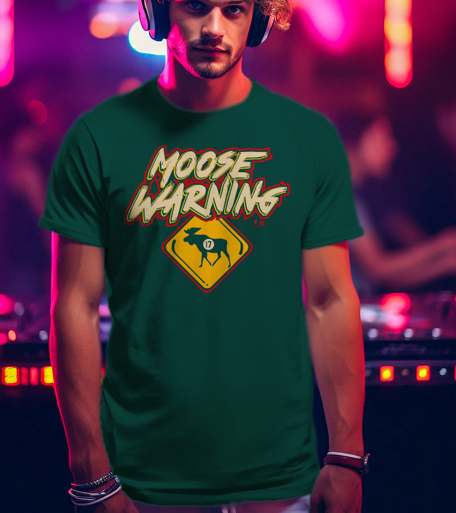 Moose Warning 17 Marcus Foligno T-Shirt