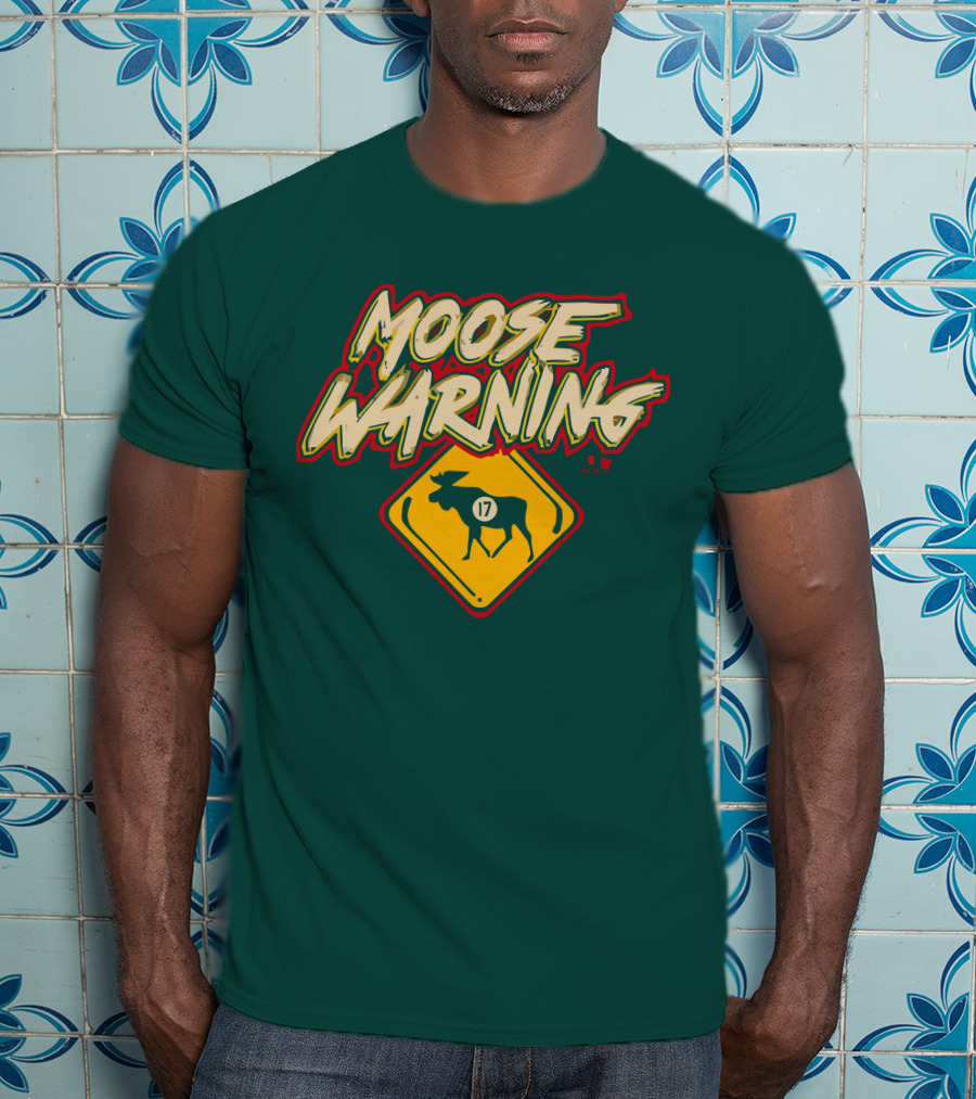 Moose Warning 17 Marcus Foligno T-Shirt