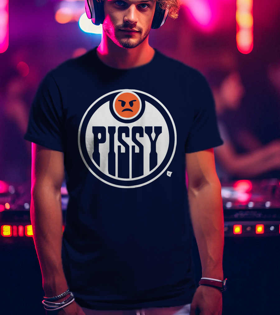 Pissy Emoticon Oilers T-Shirt