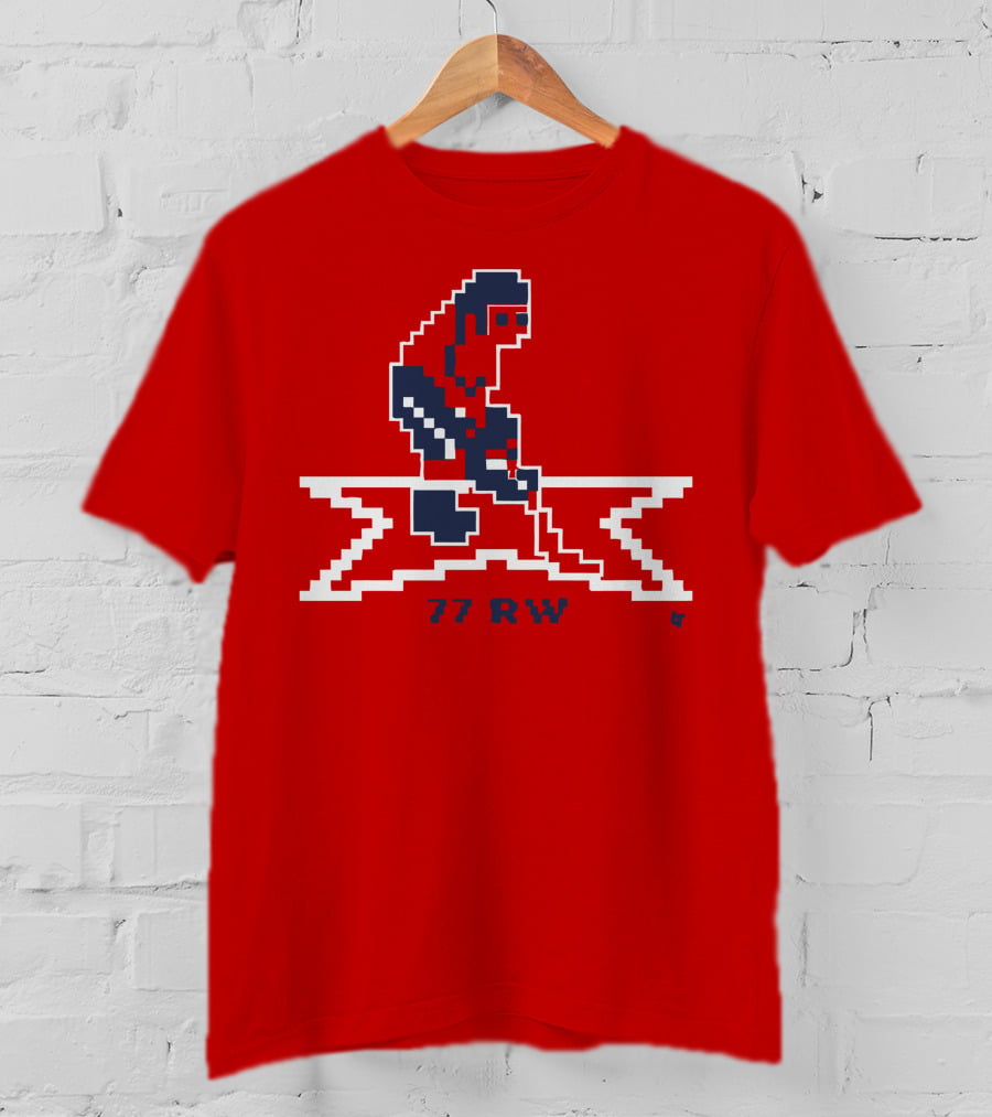 T.J. Oshie 77 RW Throwback Hockey Pixel T-Shirt