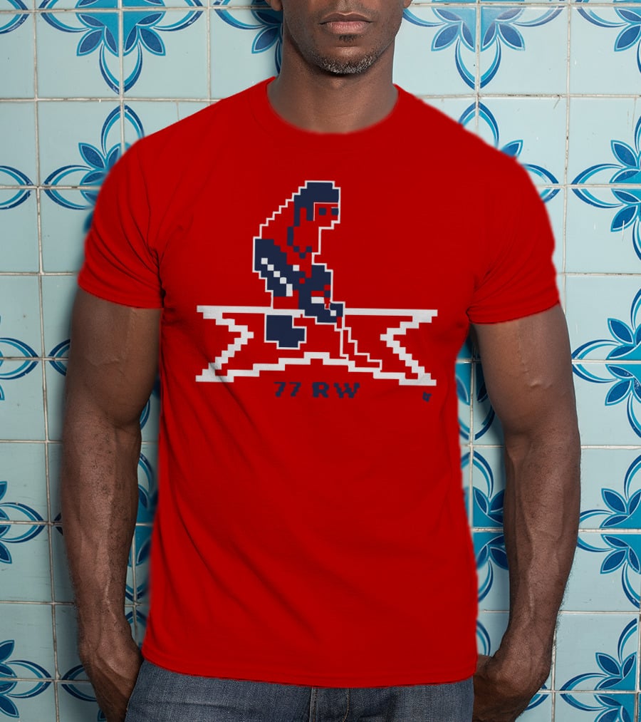 T.J. Oshie 77 RW Throwback Hockey Pixel T-Shirt