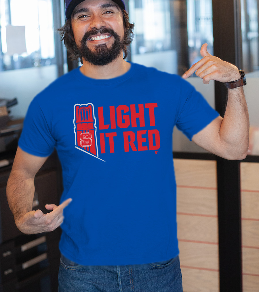 NC State Light It Red Bell Tower T-Shirt