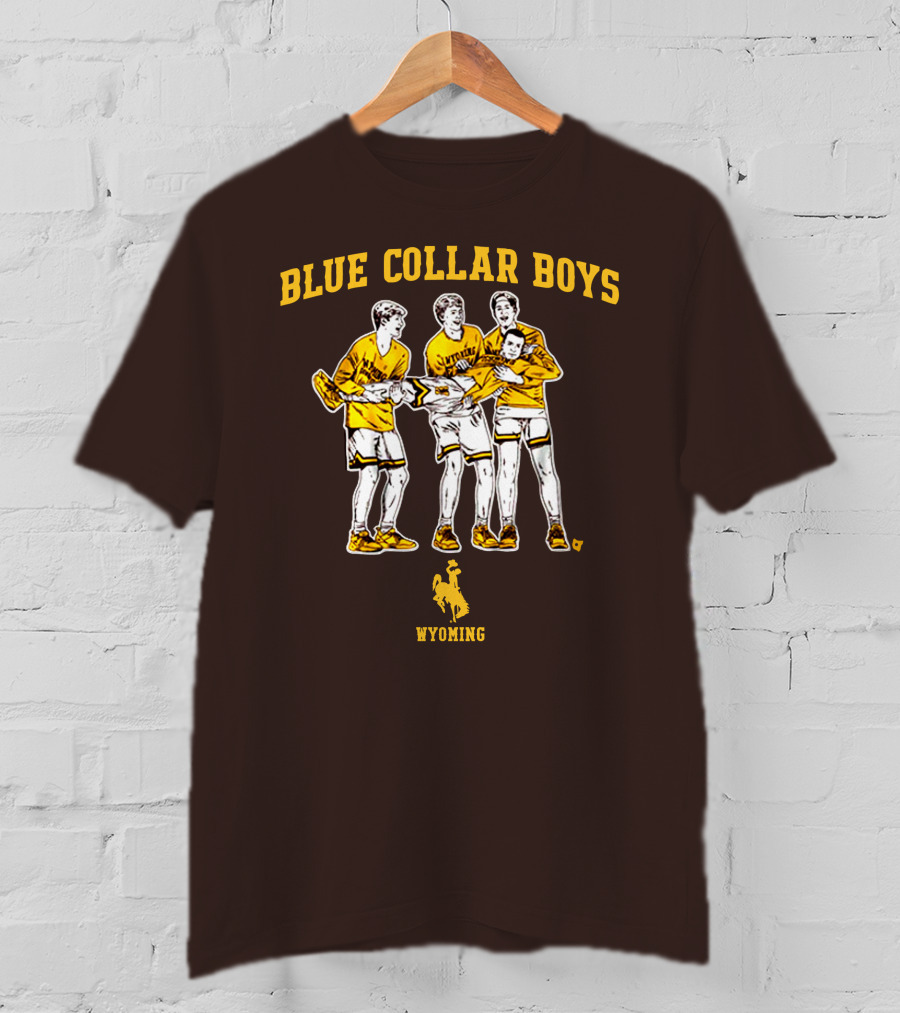 Blue Collar Boys Wyoming Basketball Team T-Shirt