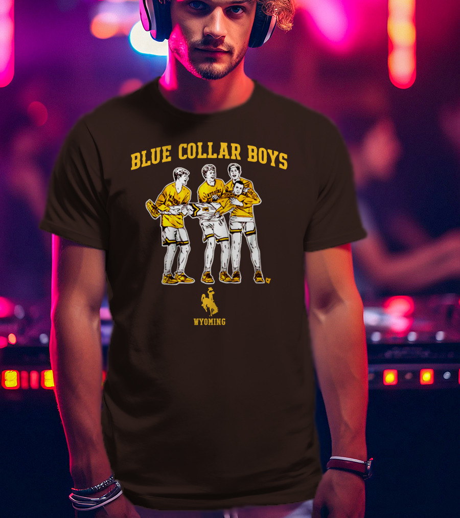 Blue Collar Boys Wyoming Basketball Team T-Shirt