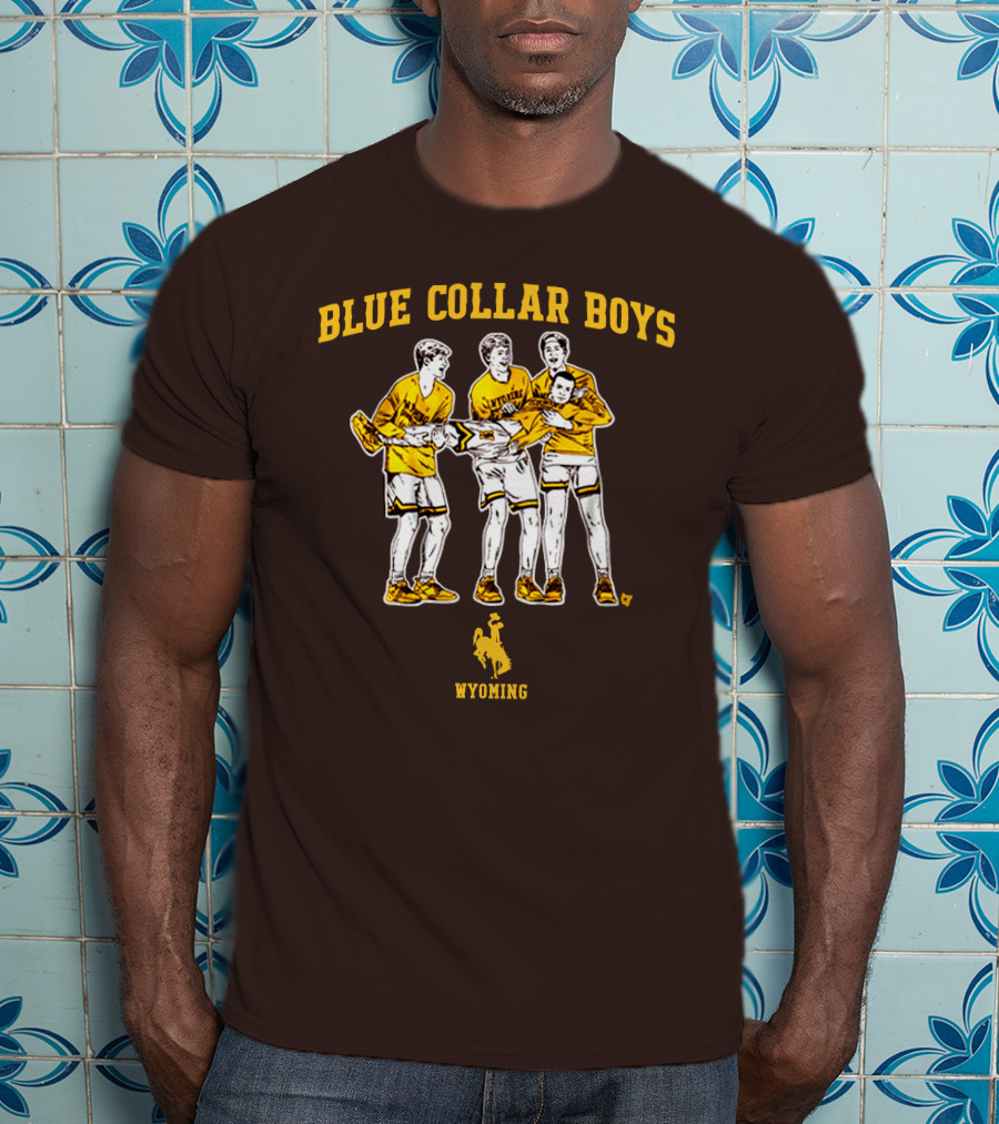 Blue Collar Boys Wyoming Basketball Team T-Shirt