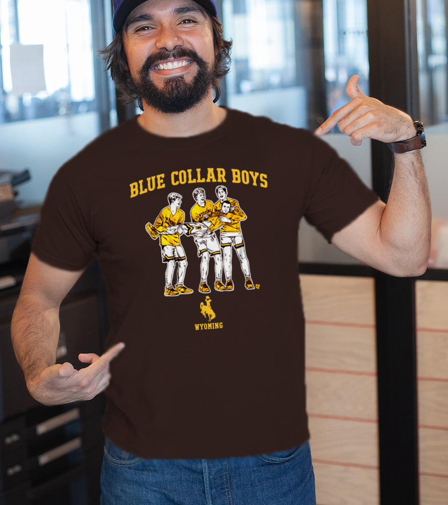 Blue Collar Boys Wyoming Basketball Team T-Shirt