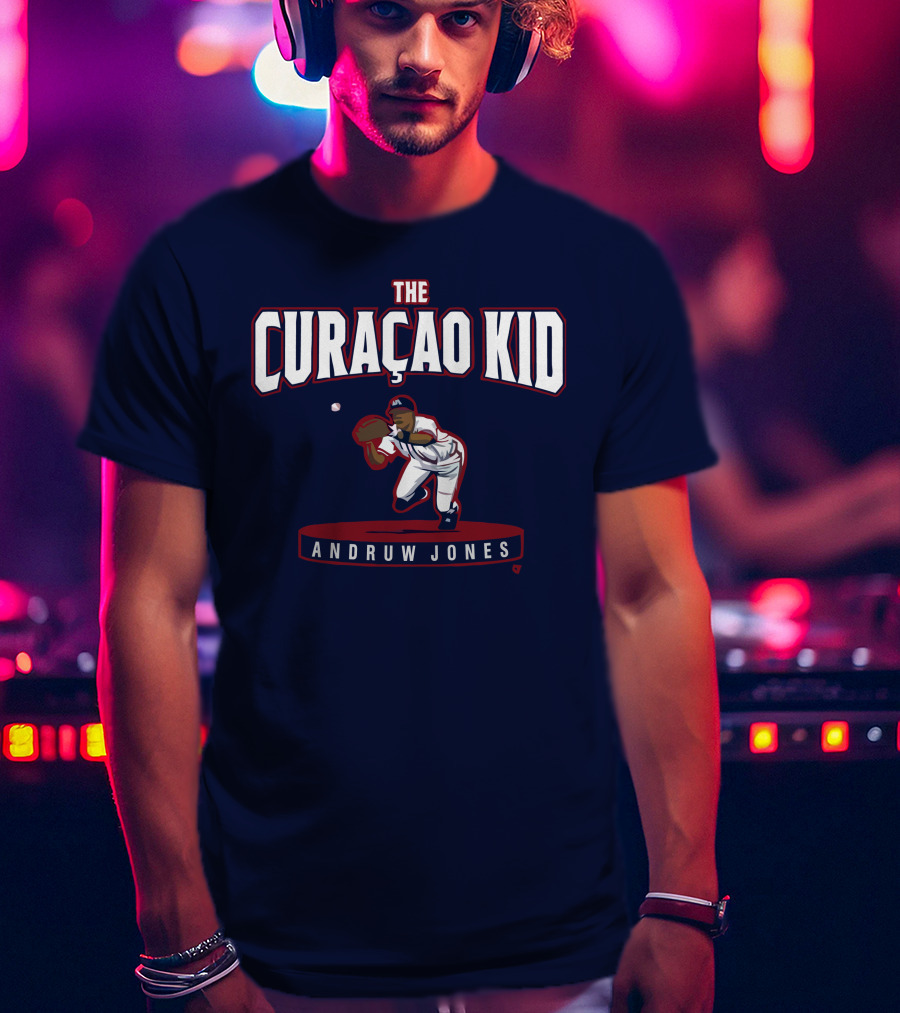 The Curaçao Kid Andruw Jones Baseball Player T-Shirt