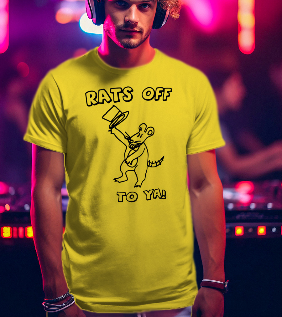 Rats Off To Ya Dancing Rat Top Hat T-Shirt