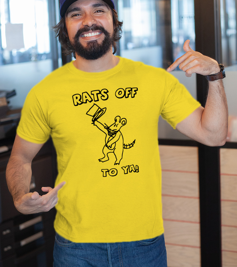 Rats Off To Ya Dancing Rat Top Hat T-Shirt