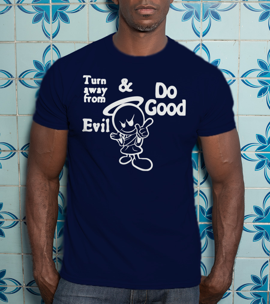 Turn Away From Evil And Do Good Halo Character T-Shirt