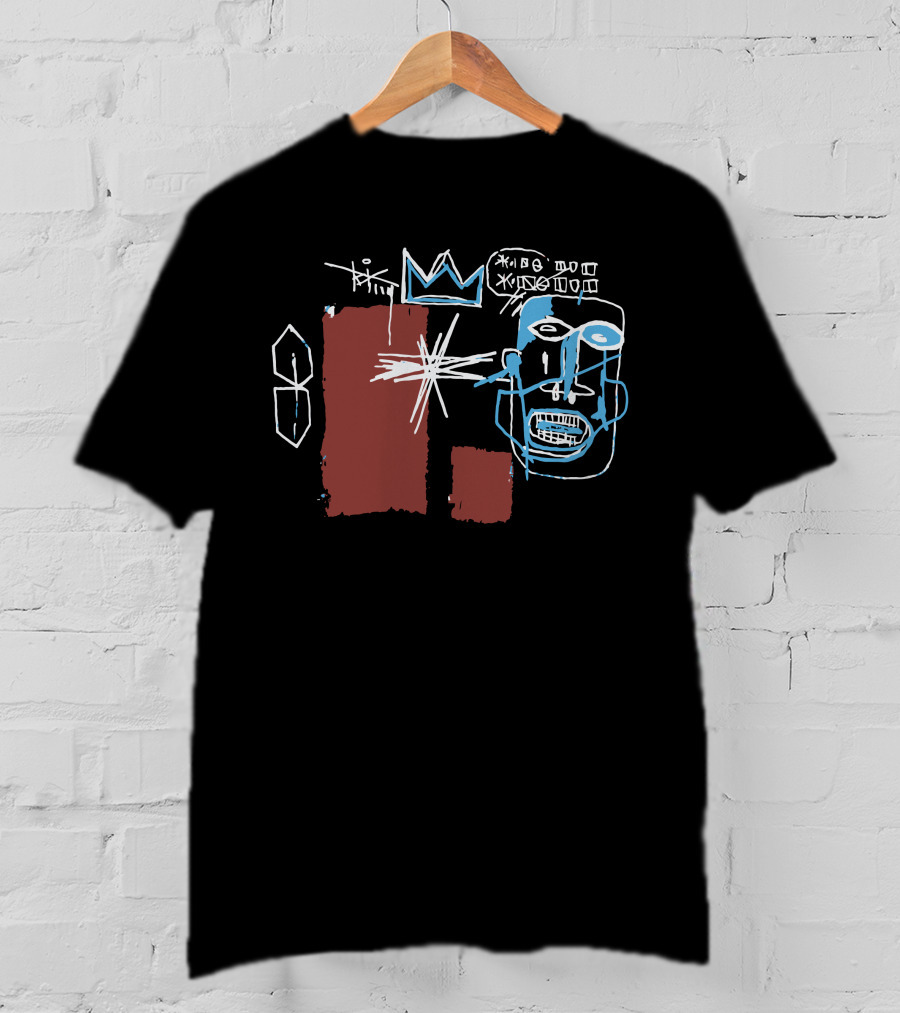 Louis Tomlinson Converse Basquiat Crown Face Sketch T-Shirt