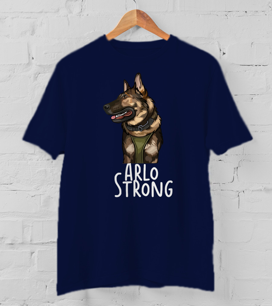 Arlo Strong German Shepherd Drawing T-Shirt