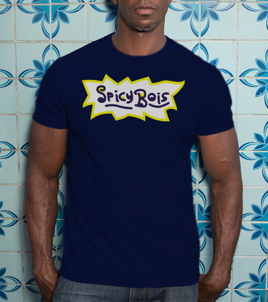 Spicy Bois Bold Text Unique T-Shirt