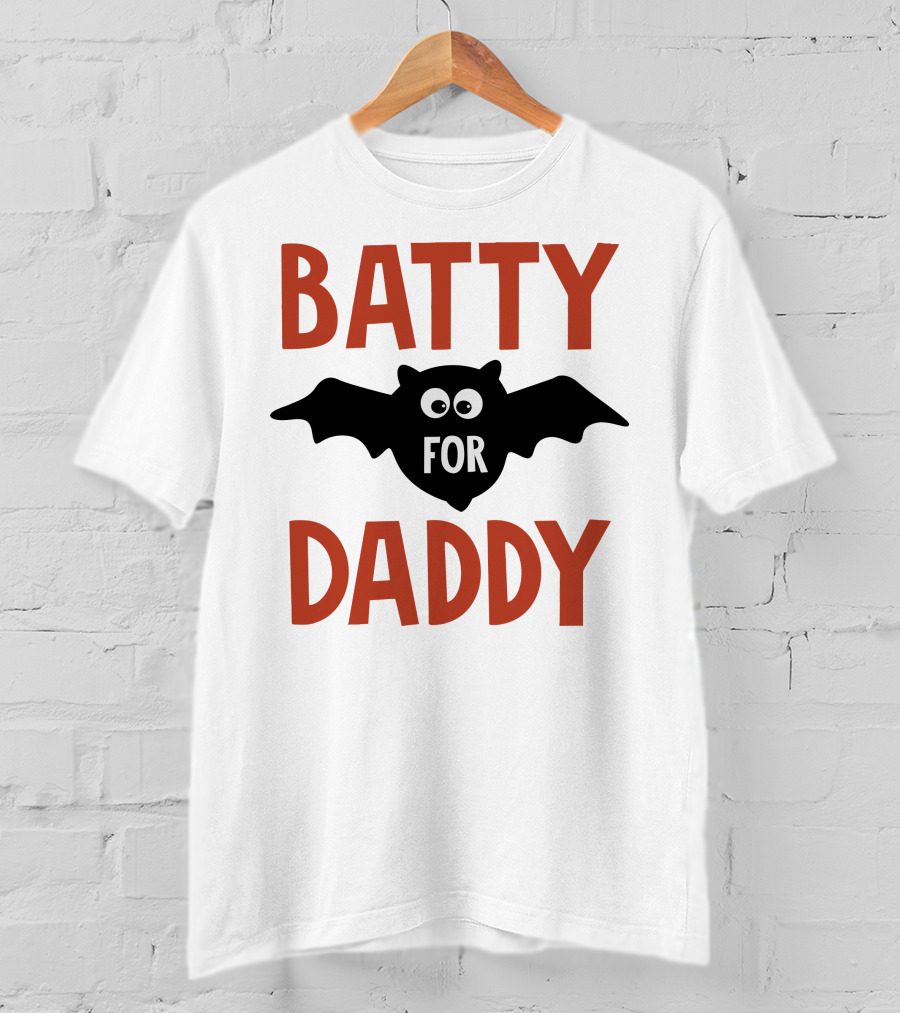 Batty For Daddy Halloween T-Shirt
