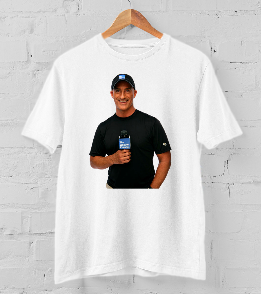 Jim Cantore The Weather Channel Mic And Cap T-Shirt