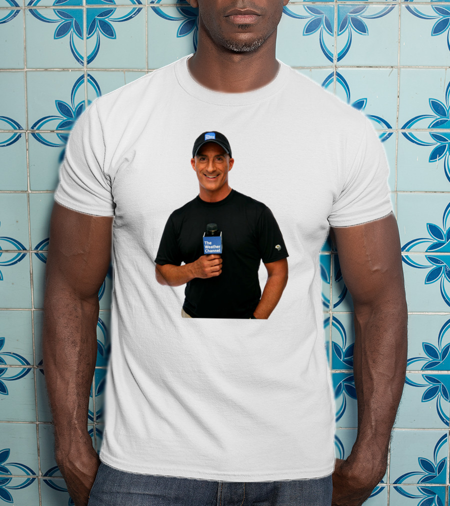 Jim Cantore The Weather Channel Mic And Cap T-Shirt