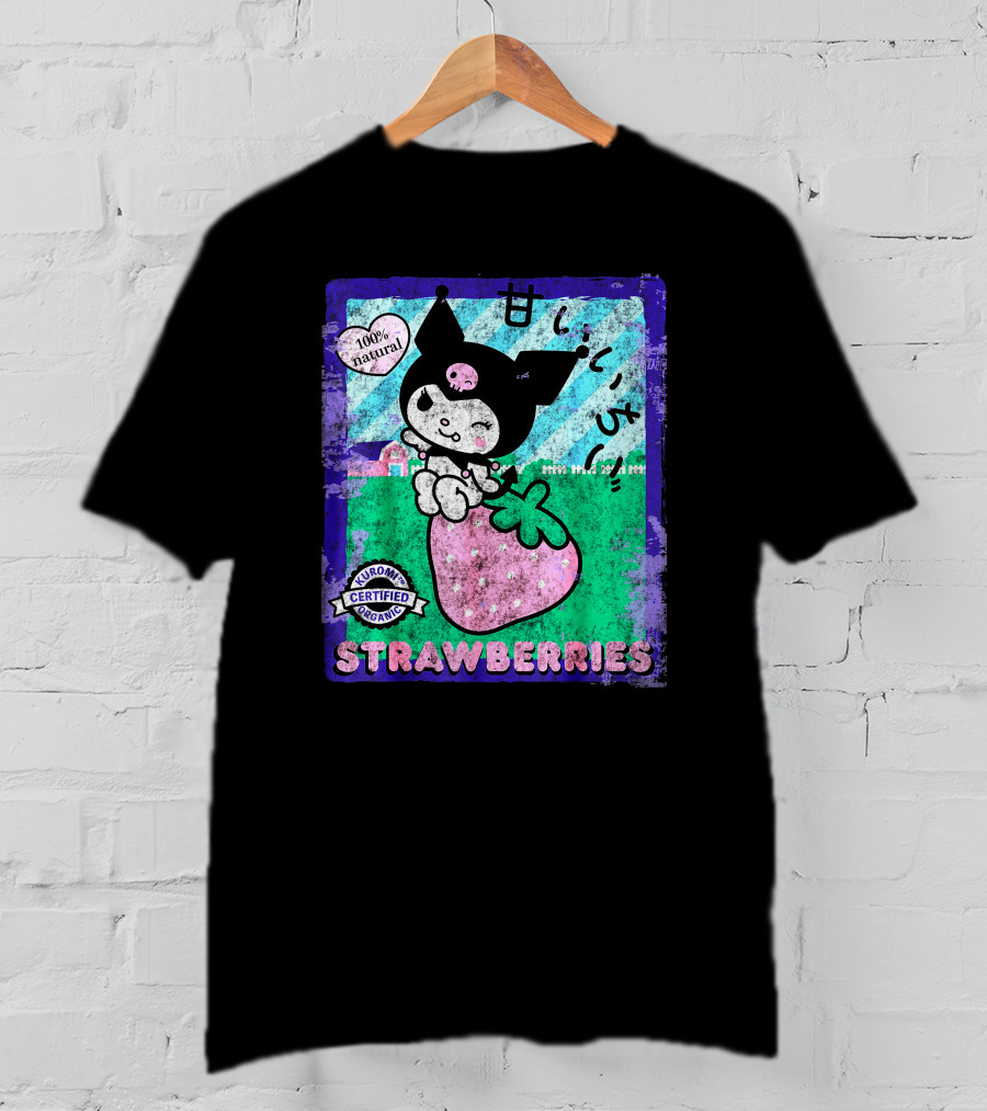 Kuromi Certified Organic 100% Natural Strawberries T-Shirt