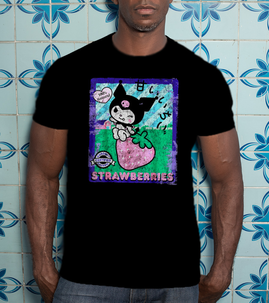 Kuromi Certified Organic 100% Natural Strawberries T-Shirt