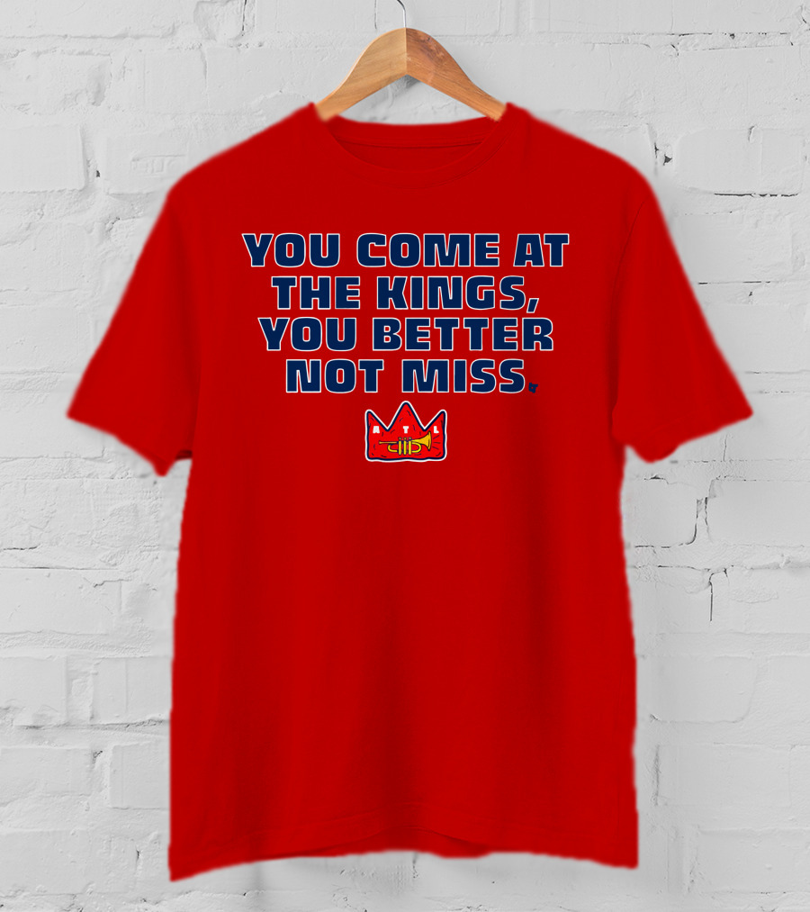 You Come At The Kings Crown Symbol Bold Warning T-Shirt