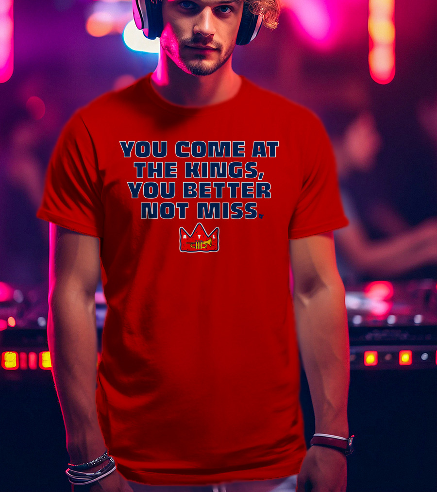 You Come At The Kings Crown Symbol Bold Warning T-Shirt