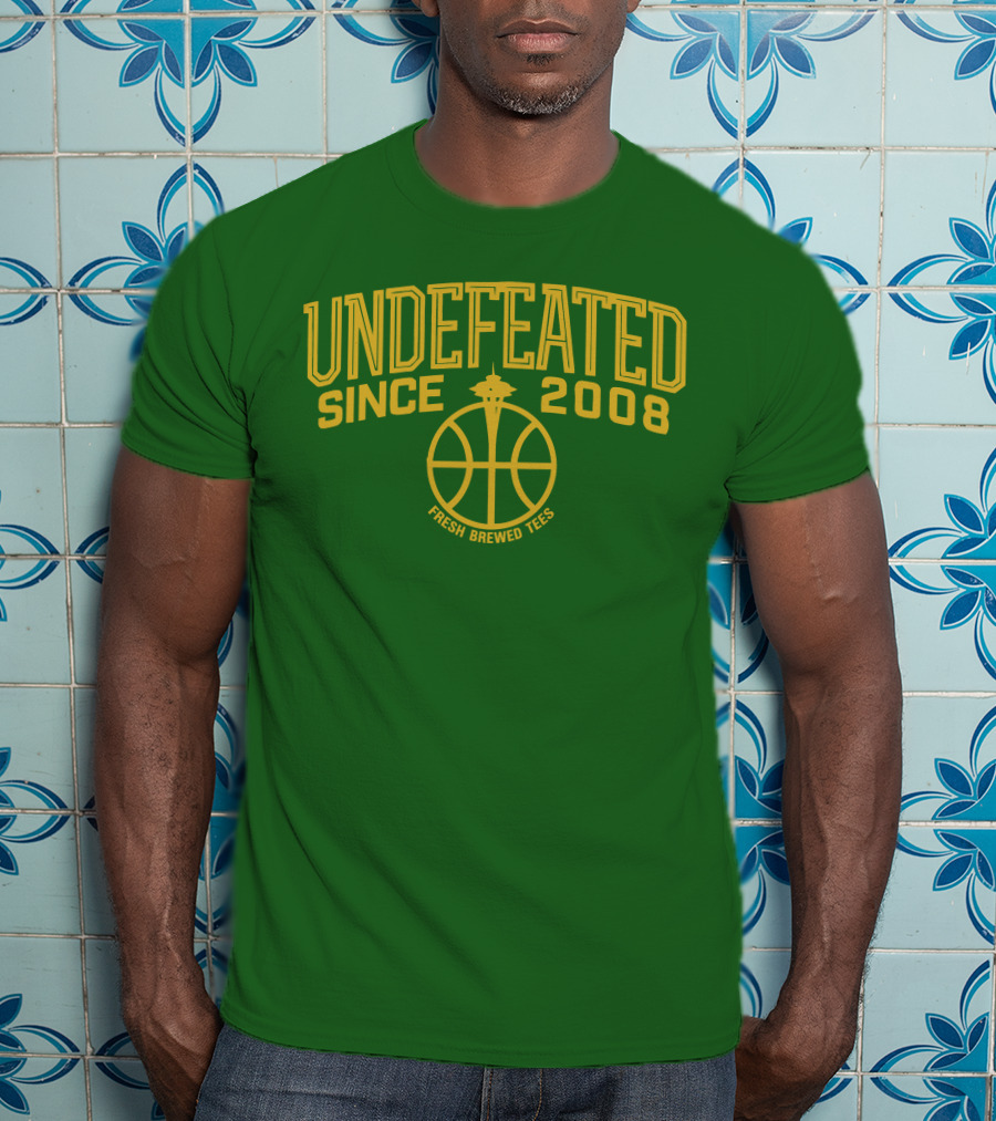 Undefeated Since 2008 Fresh Brewed Tees Basketball T-Shirt