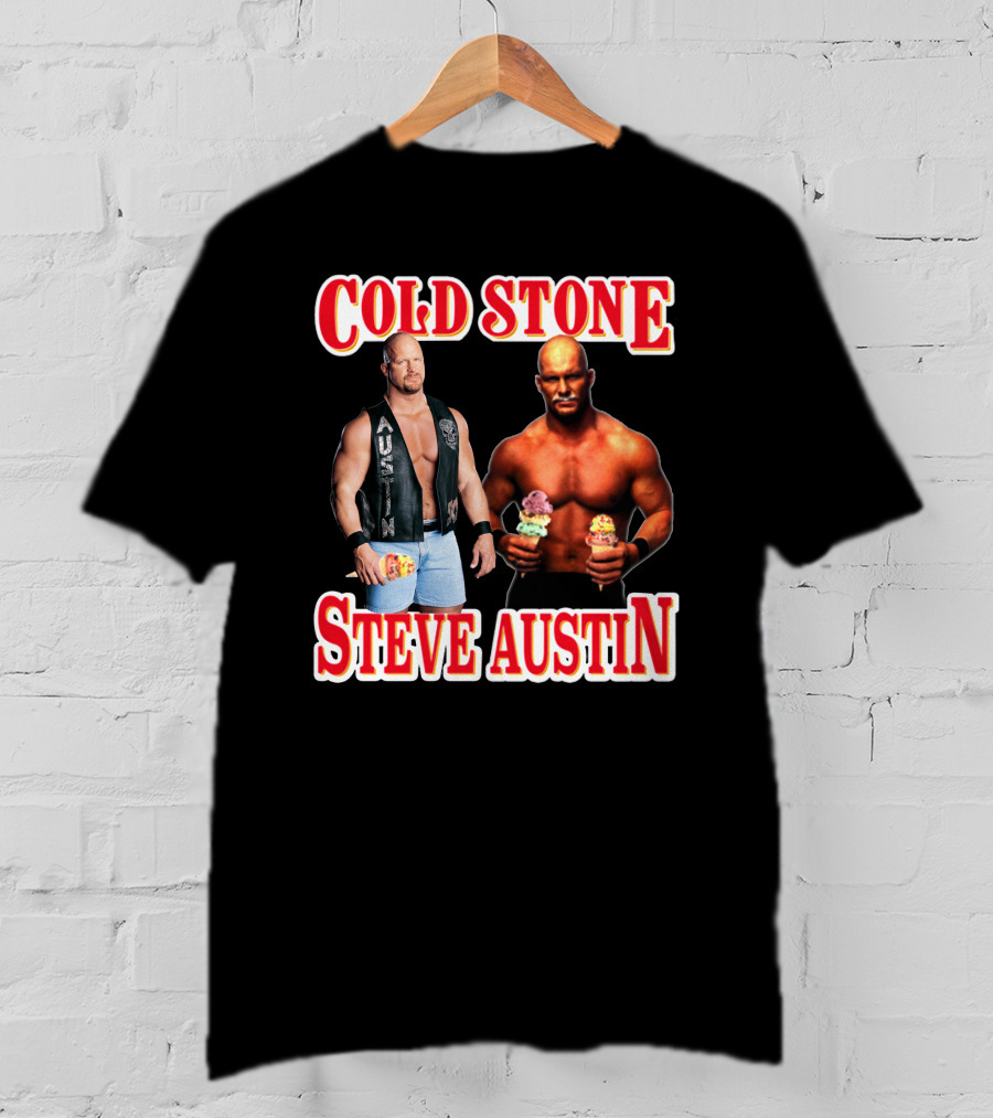 Cold Stone Steve Austin Ice Cream Wrestler Crossover T-Shirt