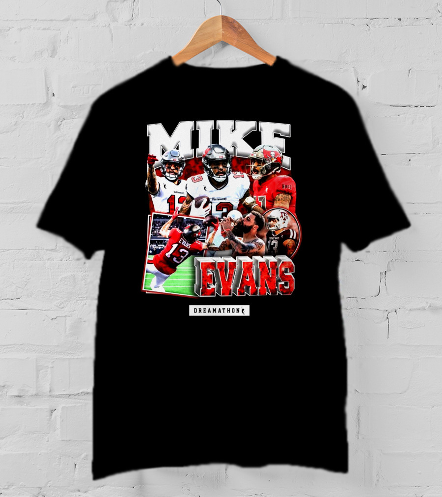 Mike Evans Dreamathon Football Photos Collage T-Shirt