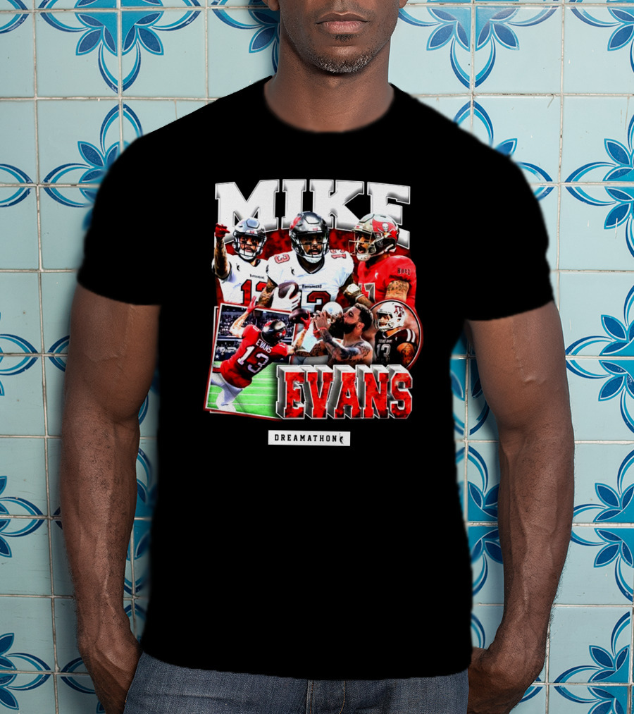 Mike Evans Dreamathon Football Photos Collage T-Shirt