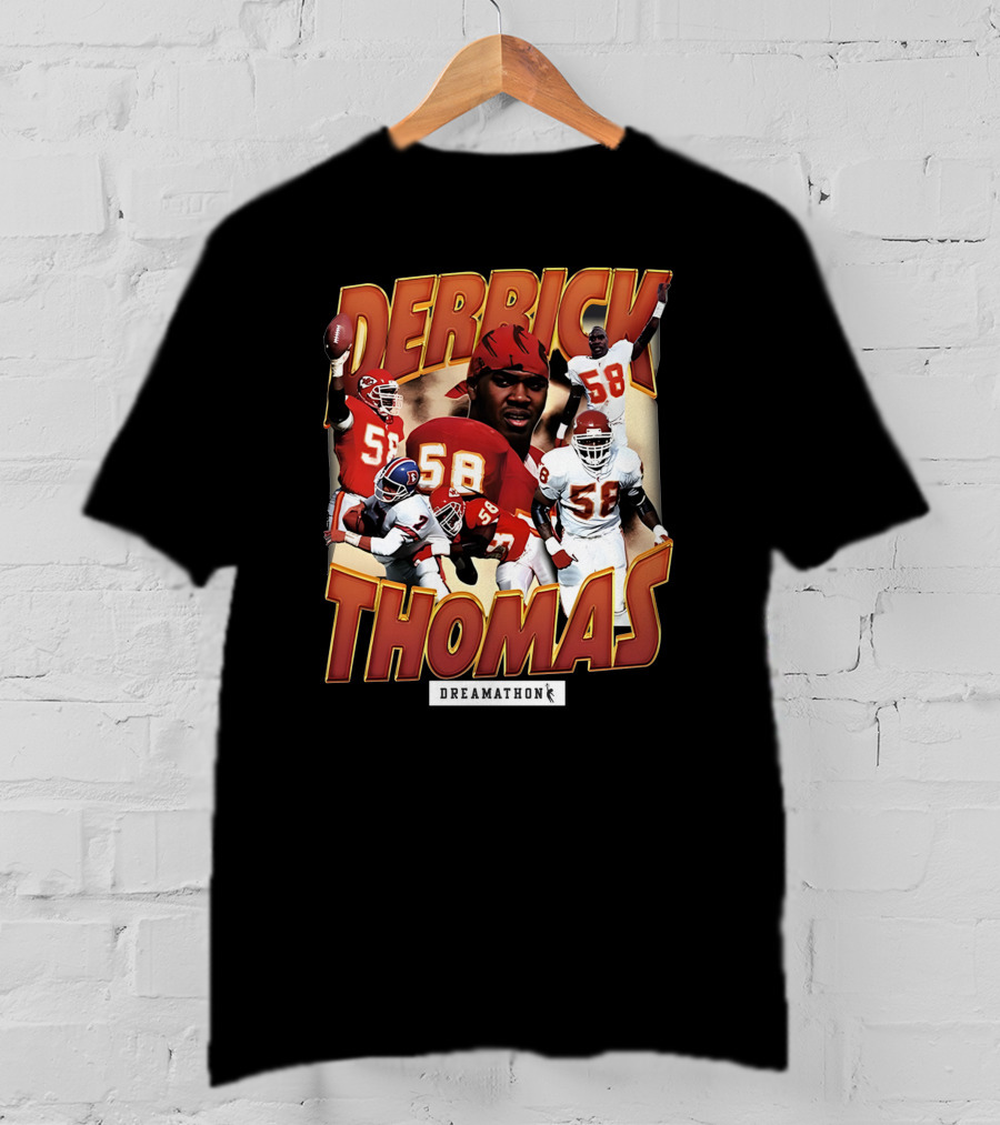 Derrick Thomas Dreamathon Football Legends 58 T-Shirt