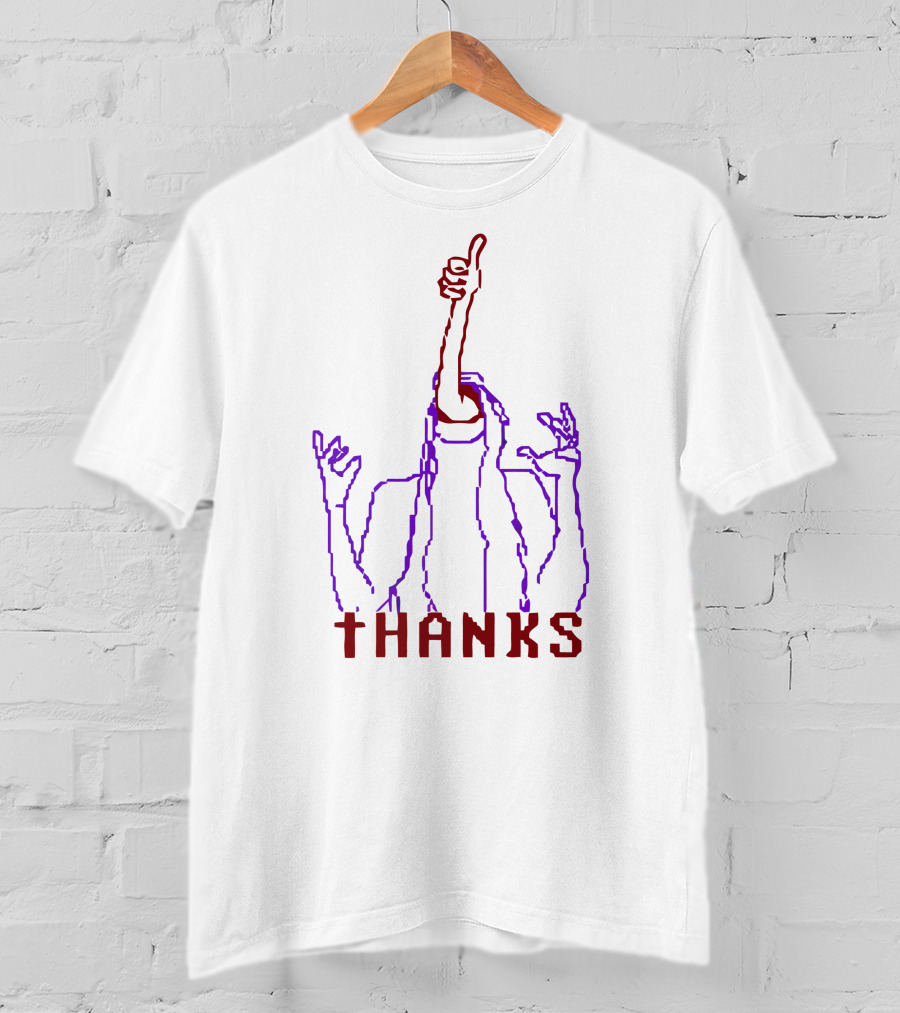 Thanks Faith All Endings And All Deaths Thumbs Up Outline T-Shirt