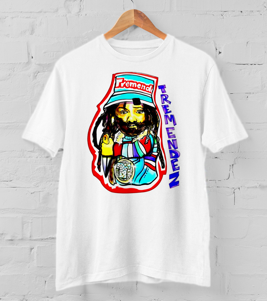 Kanye West Tremendez Tremend Red Blue Colorful T-Shirt