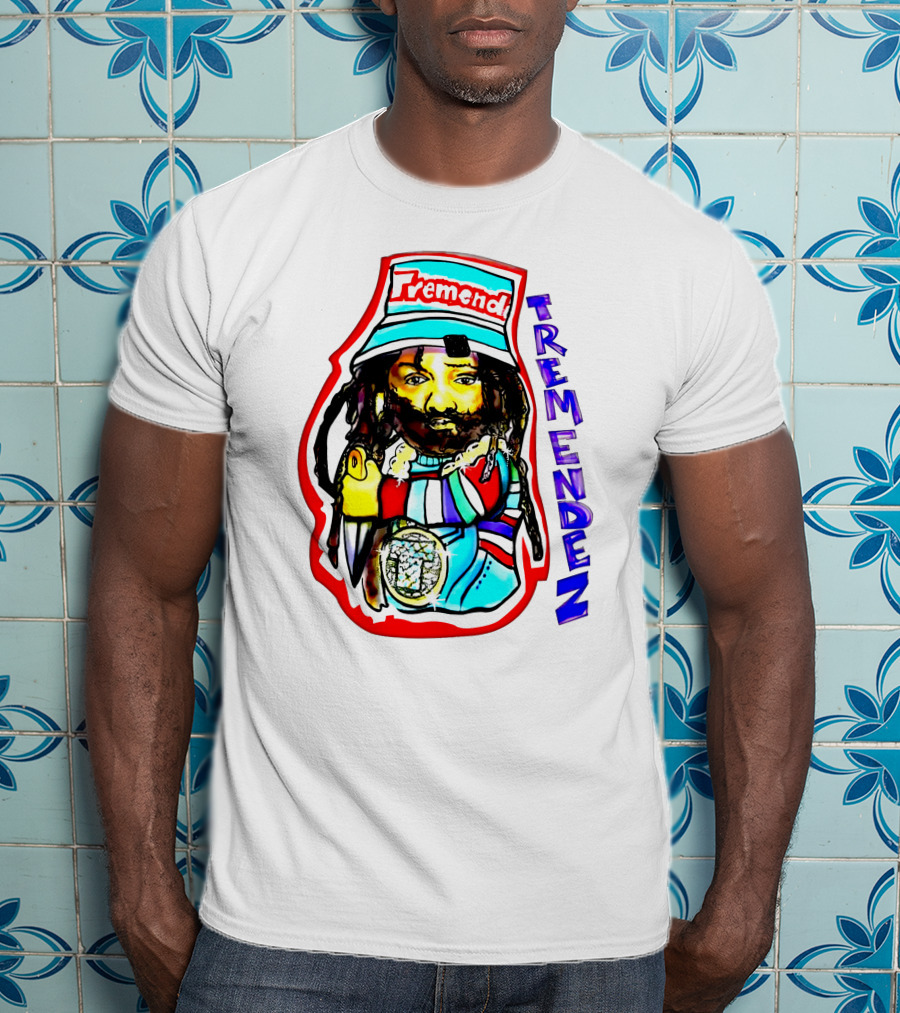 Kanye West Tremendez Tremend Red Blue Colorful T-Shirt
