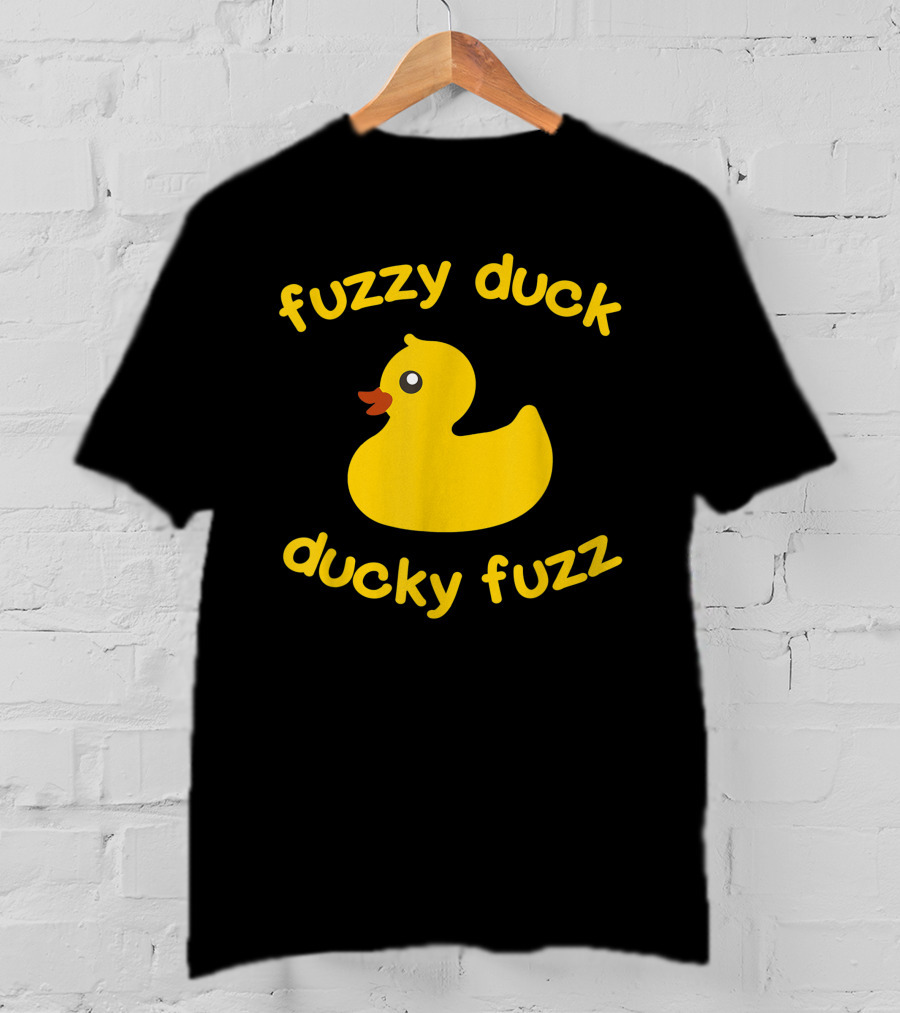 Fuzzy Duck Ducky Fuzz Rubber Duck Toy T-Shirt
