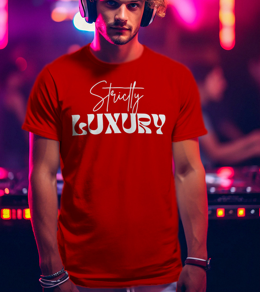 Strictly Luxury Red Cropped T-Shirt