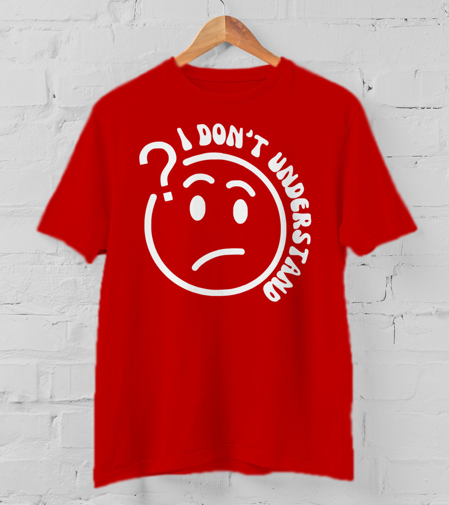 I Don’t Understand Question Mark Face Cropped T-Shirt