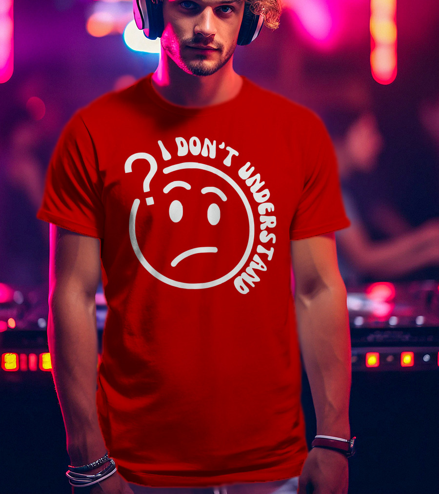 I Don’t Understand Question Mark Face Cropped T-Shirt