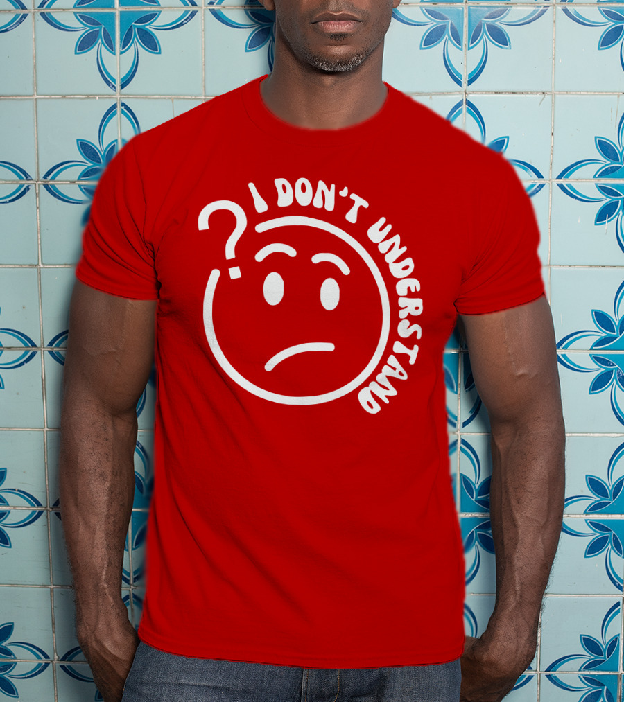 I Don’t Understand Question Mark Face Cropped T-Shirt