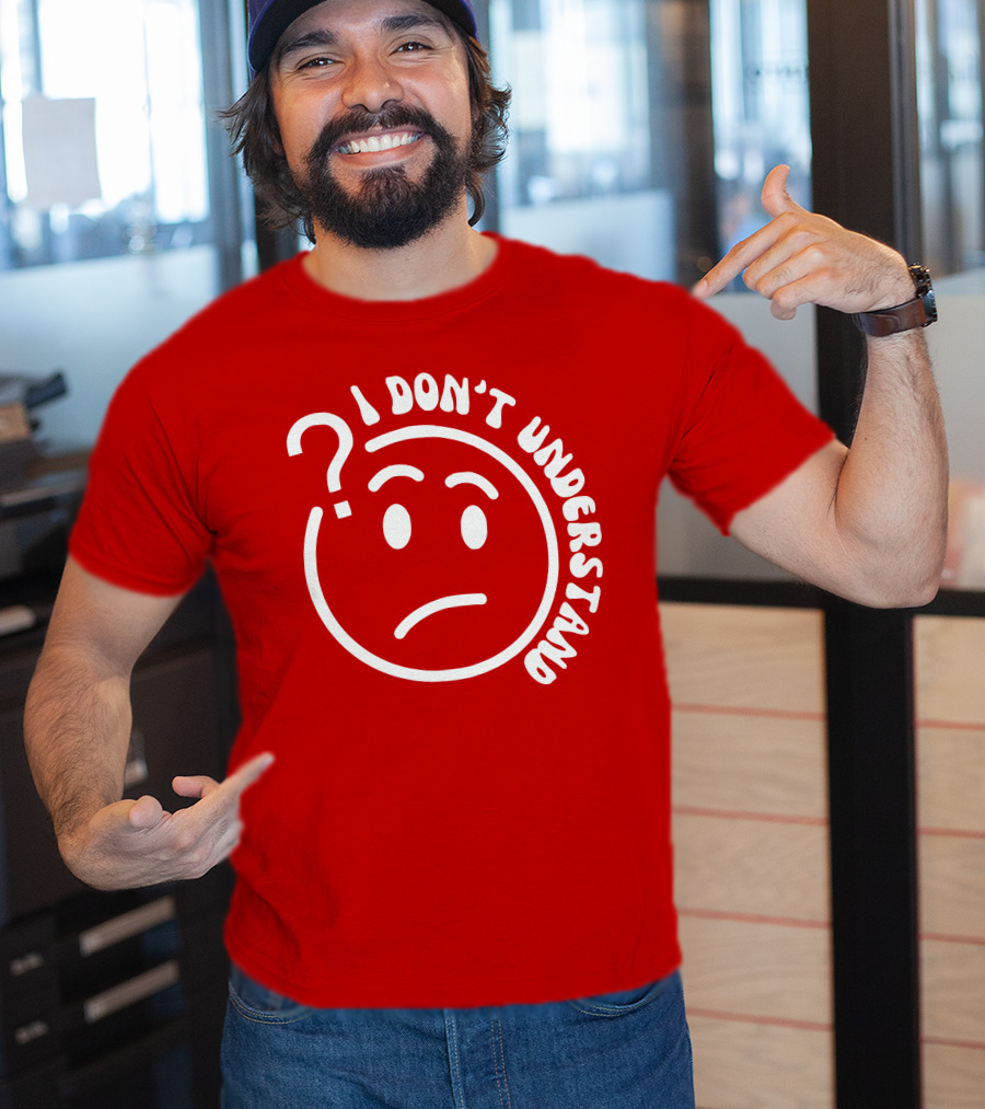 I Don’t Understand Question Mark Face Cropped T-Shirt