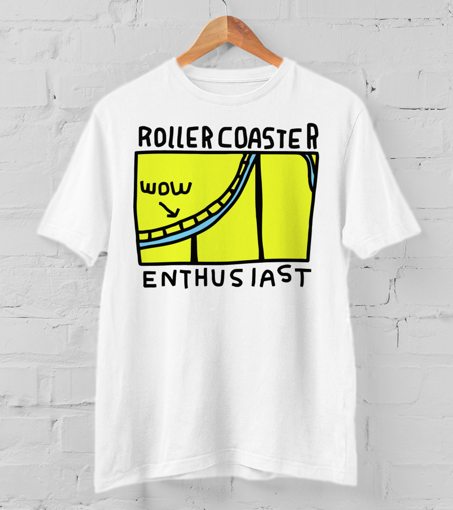 Roller Coaster Enthusiast Wow T-Shirt