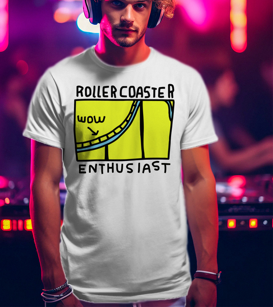 Roller Coaster Enthusiast Wow T-Shirt