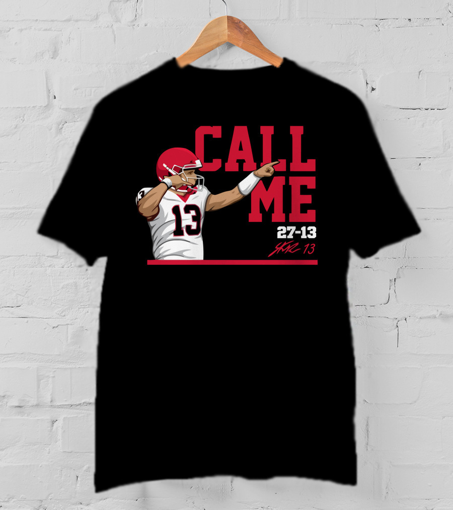 Call Me 13 Stetson Bennett X The Players Trunk 27-13 T-Shirt