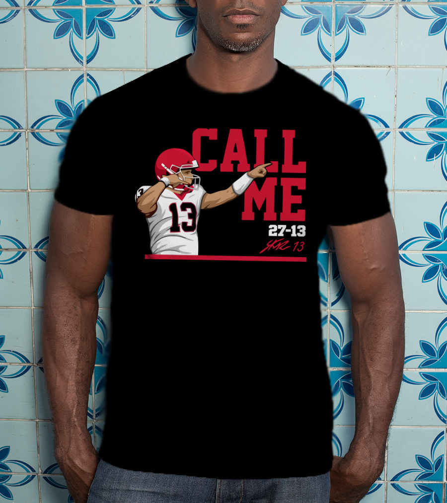 Call Me Stetson Bennett 27-13 Player Number 13 Football T-Shirt