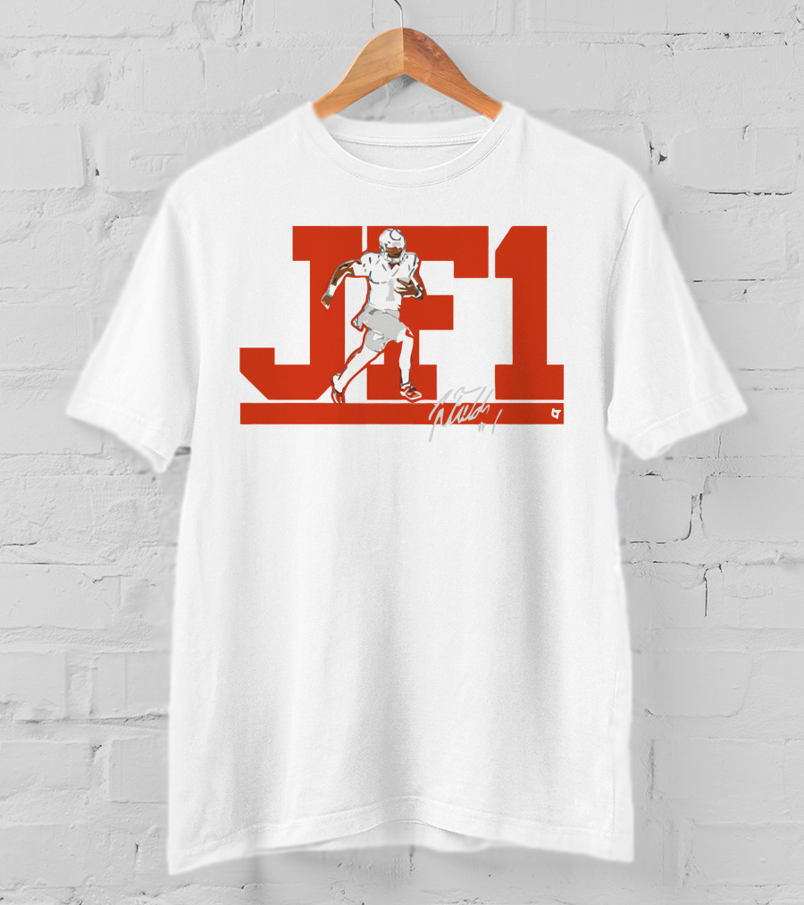 JF1 Justin Fields Football Signature T-Shirt