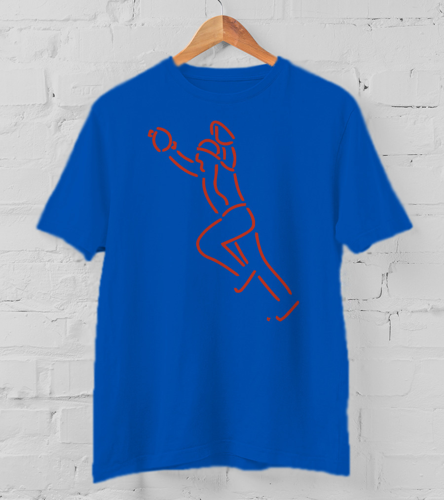 The Kid Neon Baseball Catch Line T-Shirt