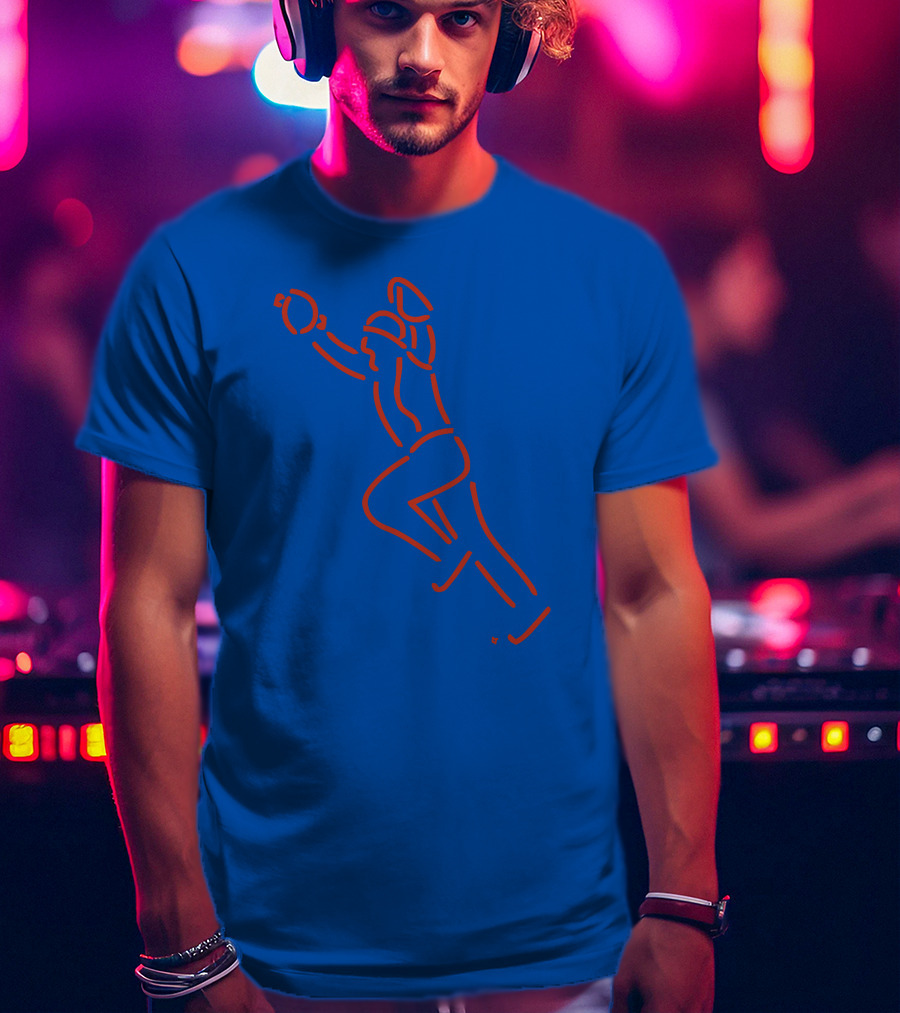 The Kid Neon Baseball Catch Line T-Shirt