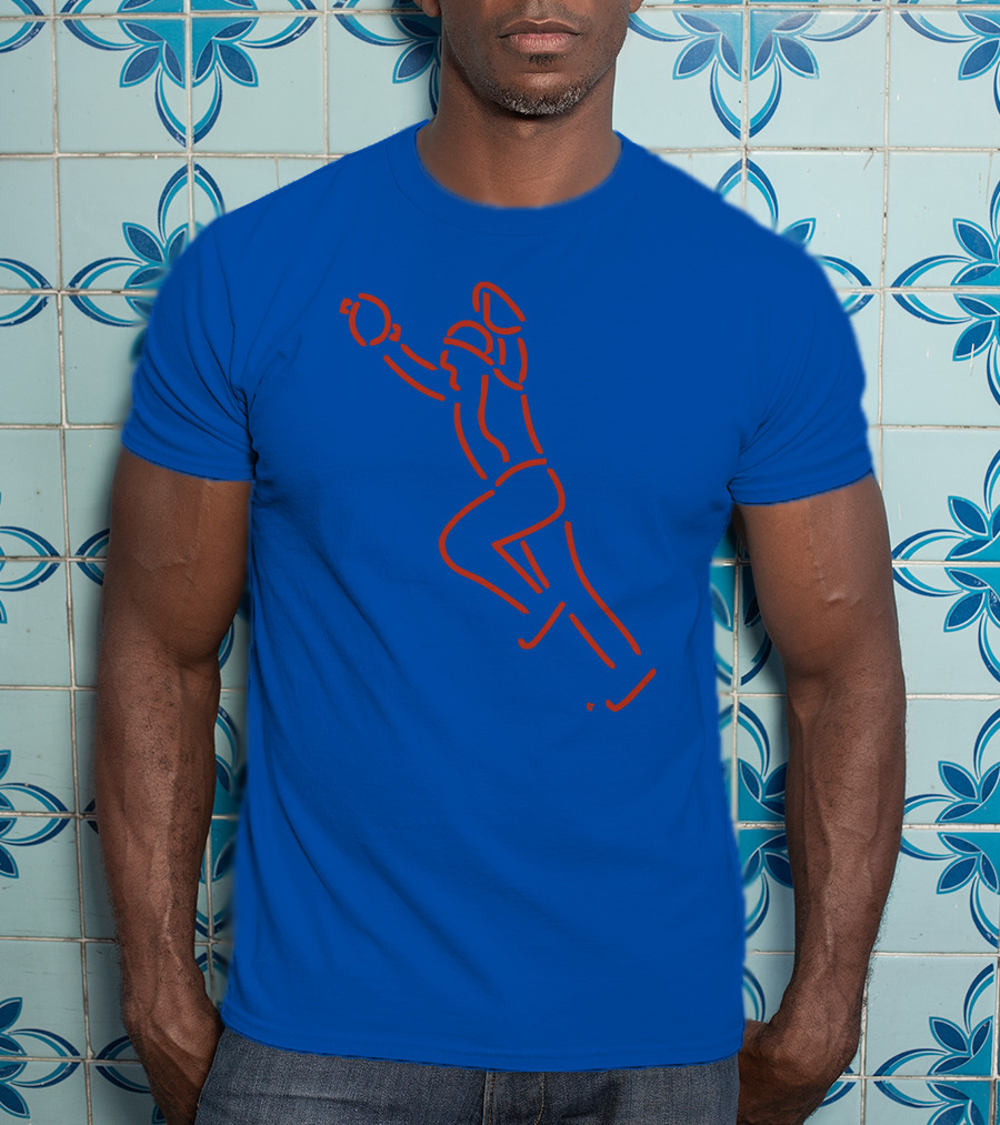 The Kid Neon Baseball Catch Line T-Shirt